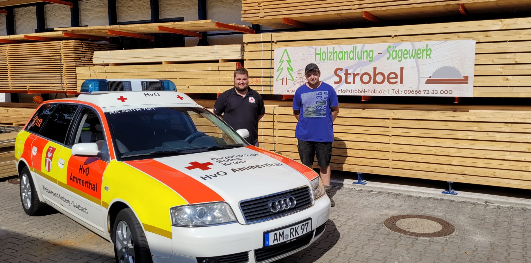 Spendenübergabe Strobel Sägewerk & Holzhandel